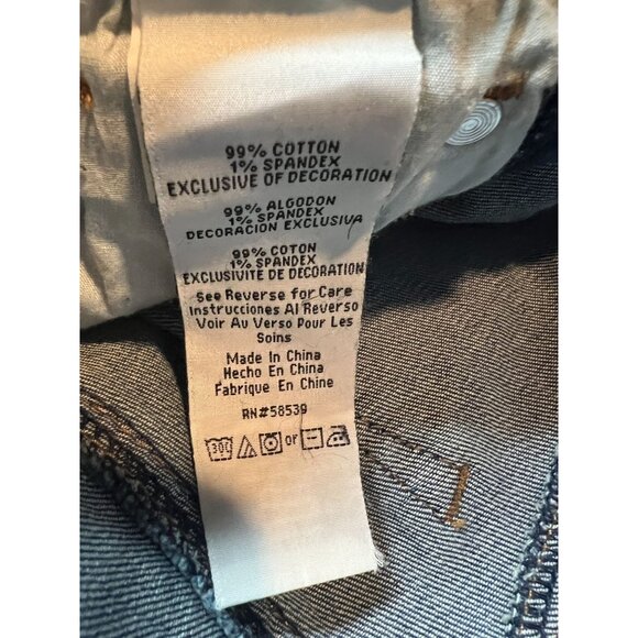 STS Blue Emma Crop Jeans Womens Size‎ 29 Distressed Hem Studded Denim - Picture 3 of 10